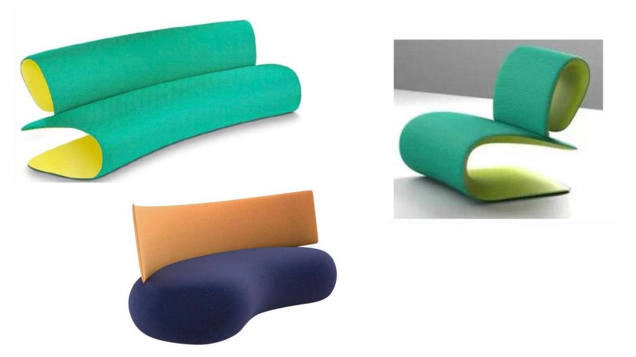 HJ HOME New Designer Two Seater Three Seater Sofa High-grade Single Chair Special-shaped Villa Curved Terrace Sofa