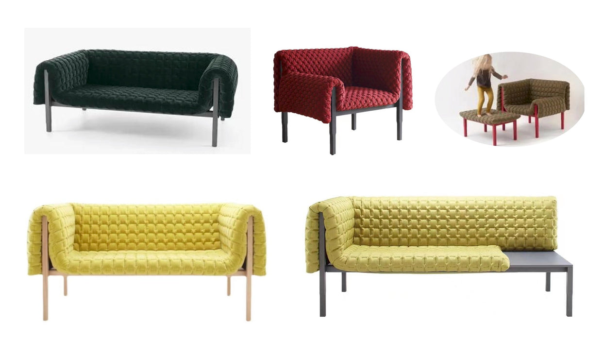 Modern Tufted Velvet Fabric Sofa Furniture Hotel Living Room Sectional Sofa with Solid Wood Frame