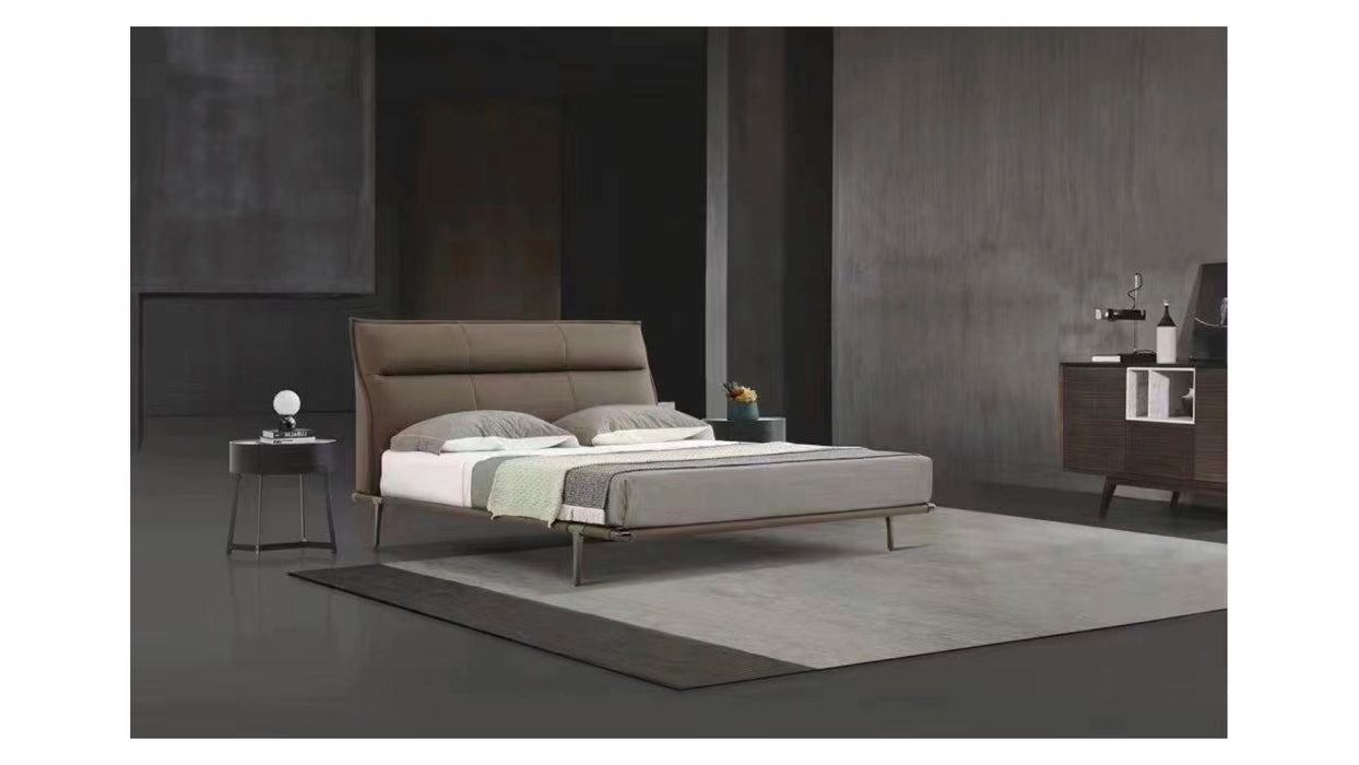 Italian Style Modern Luxury Bed Home King Size Leather Upholstered Room Frame Set Bed Room Furniture Bedroom Sets