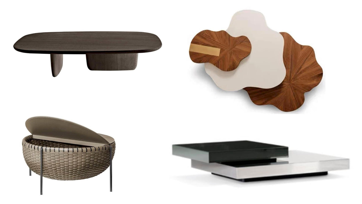 Postmodern Nordic Minimalist Coffee Table Walnut Coffee Table Light Luxury Coffee Table Custom