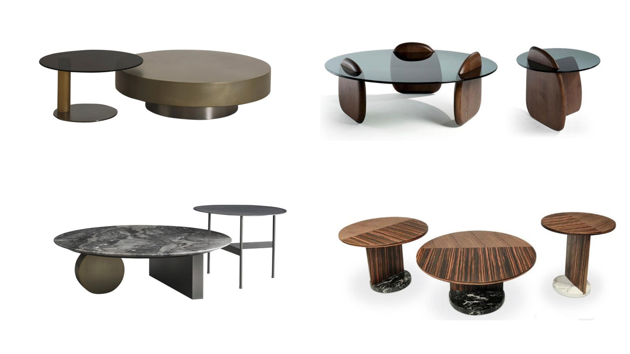 High Cost-Effective Convertible Round Coffee Table Sets for Living Room Home Furniture