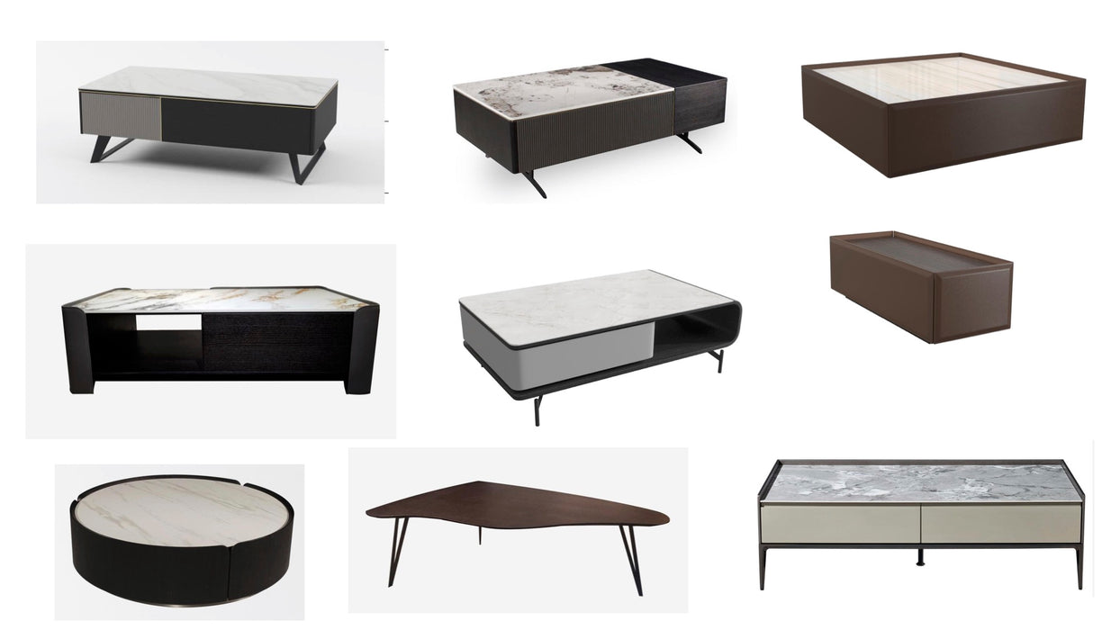 Luxury Black Marble Coffee Table