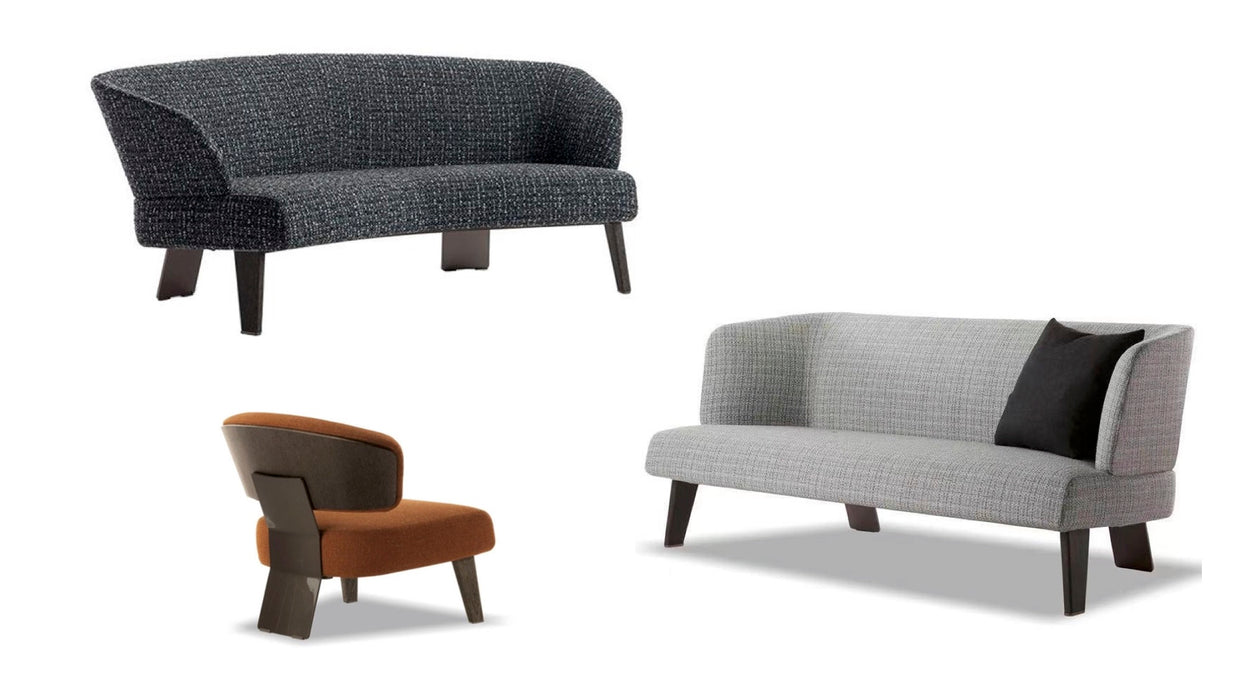 Reeves Lounge Chair New Modern Designer Lounge Chair New Arrival Upholstered Fabric PU Armchair Reeves Lounge Sofa Hotel Sofa Chair for Living Room