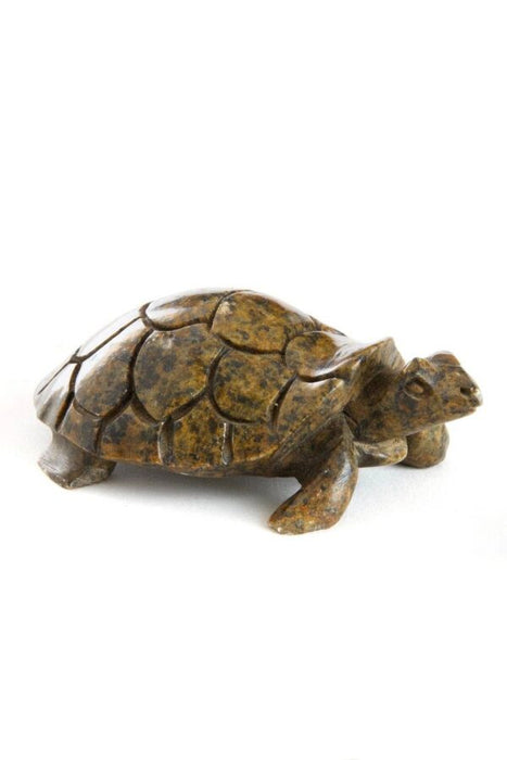 Shona Stone Box Turtle Sculpture