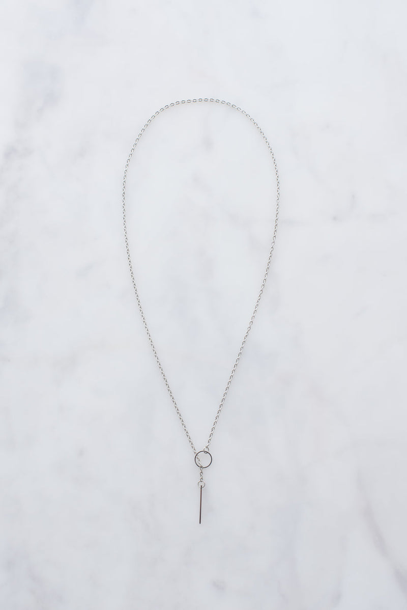 Collier en argent avec enfilage